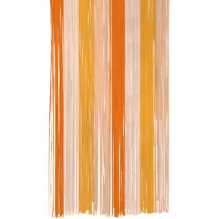 2m x 1m Door Curtain Multicoloured Orange Paper