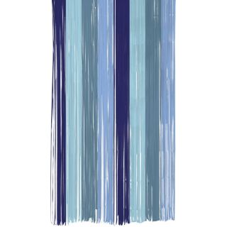 2m x 1m Door Curtain Multicolured Blue Paper