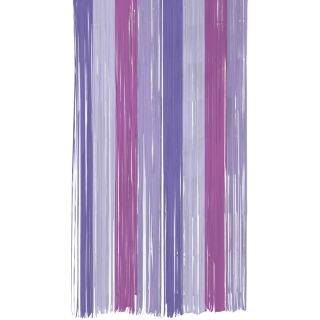 2m x 1m Door Curtain Multicolured Purple Paper