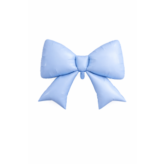 Bow Matte Blue 98 cm x 75 cm Bamboo Party Foil Balloon