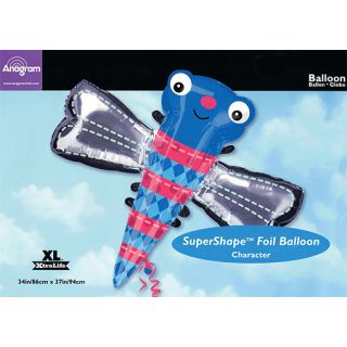 34" Dragonfly SuperShape Foil Balloon