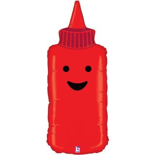 35" Betallic Ketchup Foil Balloon