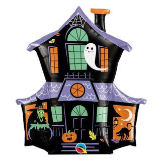 37" Halloween Haunted House Foil Balloon