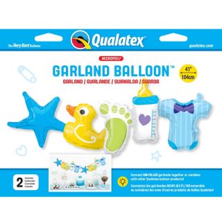 41" Baby Boy Banner Foil Balloon
