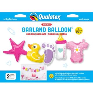 41" Baby Girl Banner Foil Balloon