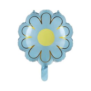 42cm x 52cm Blue Daisy Foil Balloon