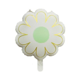 42cm x 52cm Green Daisy Foil Balloon