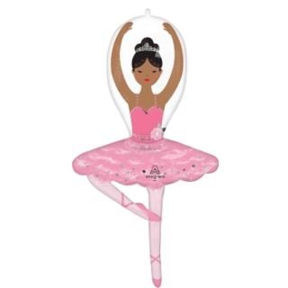 43inch-ballerina-dark-skin-supershape-foil-balloon
