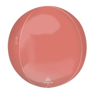15" Anagram Coral Orb Foil Balloon