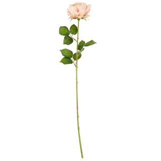 65cm Single Rose Dusky Pink Single Stem Flower