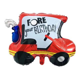 58cm x 72cm Golf Cart Red Foil Balloon