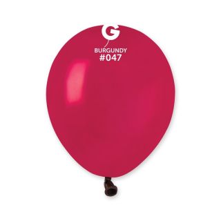 5" Gemar Burgundy 047 Latex Balloons 50ct