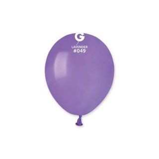 5" Gemar Lavender 049 Latex Balloons 50ct
