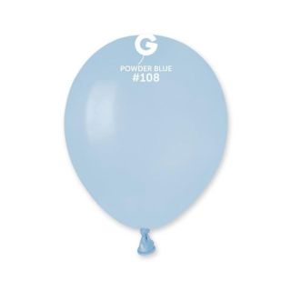 5" Gemar Powder Blue 108 Latex Balloons 50ct