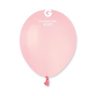 5" Gemar Powder Pink 107 Latex Balloons 50ct