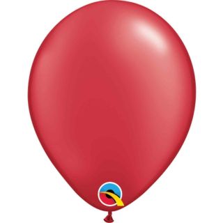 5" Pearl Ruby Red Latex Balloons 100ct