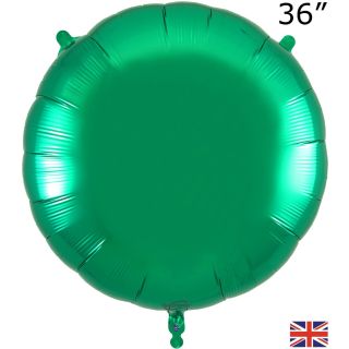 36" Oaktree Round Green Foil Balloon