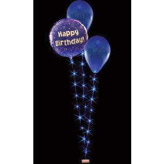 Décor Lites BalloonLite Bouquet 3 Wire 30 LED Lights Blue