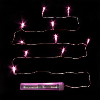 Décor Lites Submersible 10 Light Set Pink