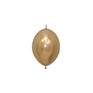 6" Sempertex Link Reflex Gold 970 Latex Balloons 25ct