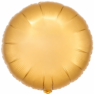 17" Anagram White Gold Round Foil Balloon Unpackaged