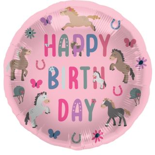 18" Happy Horse Foil Balloon