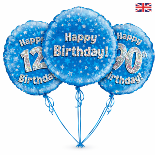 18" Oaktree Birthday Blue Foil Balloon Age Options Available 