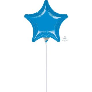 9" Anagram Blue Star Foil Balloon