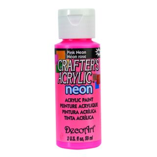 Deco Art Crafters Acrylic Paint Pink Neon