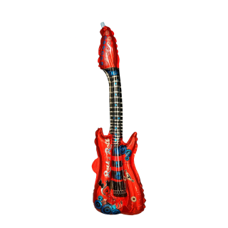 Air Guitar Red Foil Balloon