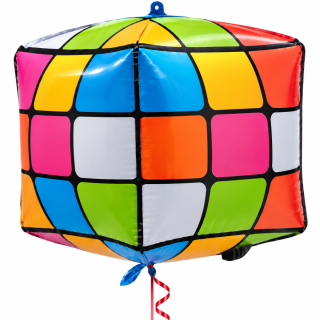 22" Bamboo Party Rubik's Cube Foil Balloon                                                    