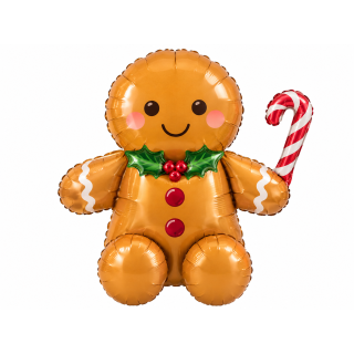 Gingerbread Man Party Deco Foil Balloon 85.5x80cm