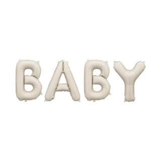 Baby Letter Banner Beige 140cm x 43cm Foil Balloon