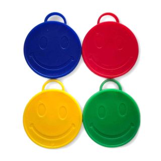 Balloon Weights Smiling Face Primary Mix 8grm 100ct