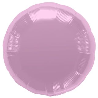 18" North Star Round Pastel Pink Foil Balloon