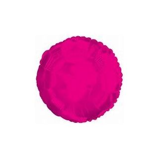 18" North Star Round Pink Round Unpackaged Foil Balloon