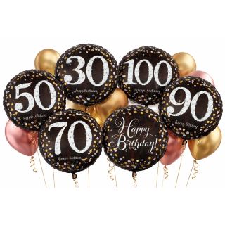 18" Gold Sparkling Celebration Age Options Available