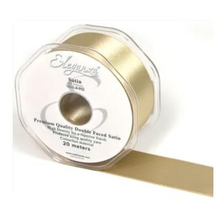 Eleganza Satin Double Faced Taupe - 38mm x 20m