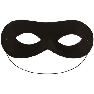 Black Cloth Domino Mask