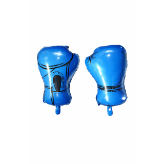Blue Boxing Glove Foil Balloon