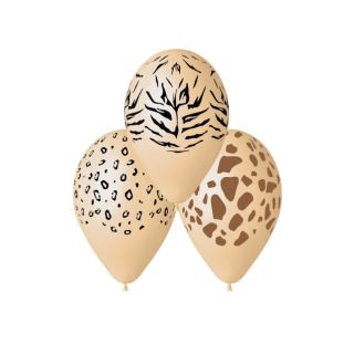 13" Gemar Animal print ass #069 Blush 25ct