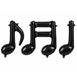 Music Notes Garland Party Deco Foil Balloon 3pc 23x55x50 cm