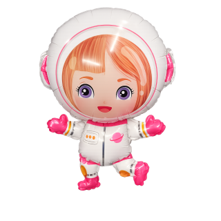 Space Girl Astronaut Foil Balloon