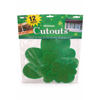 12pc Glitter Cutout