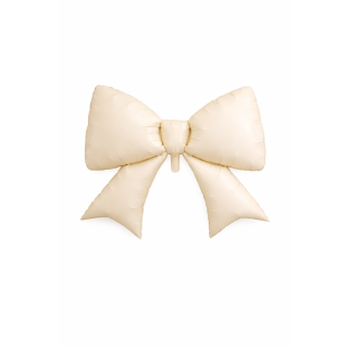 Bow Cream 98 cm x 75 cm Bamboo Party Foil Balloon