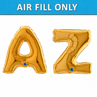 7" Grabo Gold Letters Foil Balloon