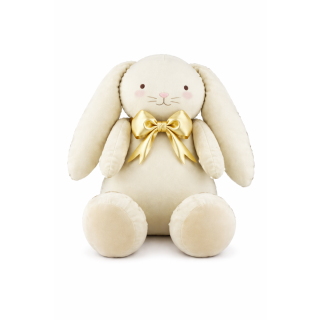33" Sitting Cream Bunny Rabbit  Foil Balloon