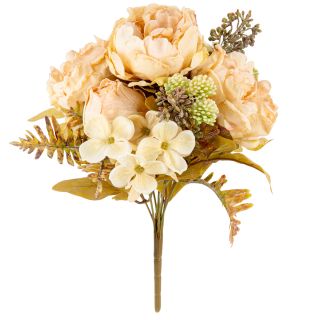 Dry Peony Bouquet Almond Cream