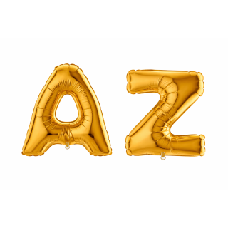 40" Grabo Gold Letters Foil Balloons
