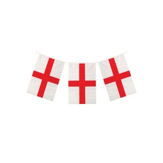 England St George’s Cross Flag Bunting 10M (20 Flags)